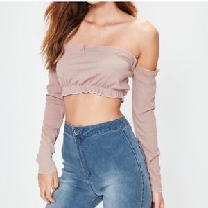 Bardot crop top